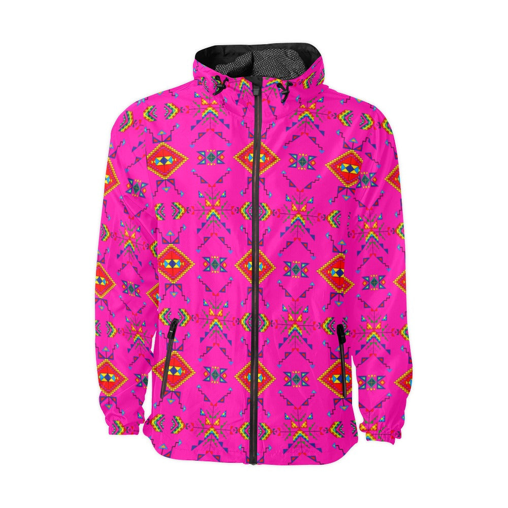 Buffalo Jump Pink Men's Windbreaker