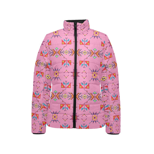 Scattered Generations Pink Stand Collar Jacket