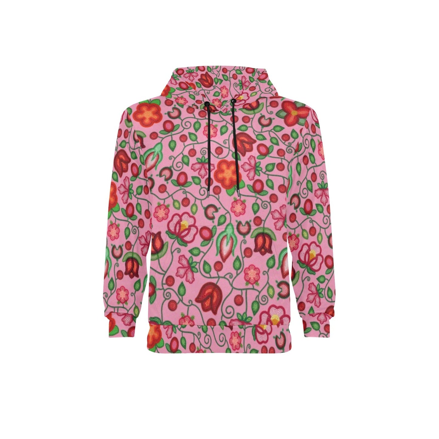 Rose Reverie Pink Fleece Hoodie