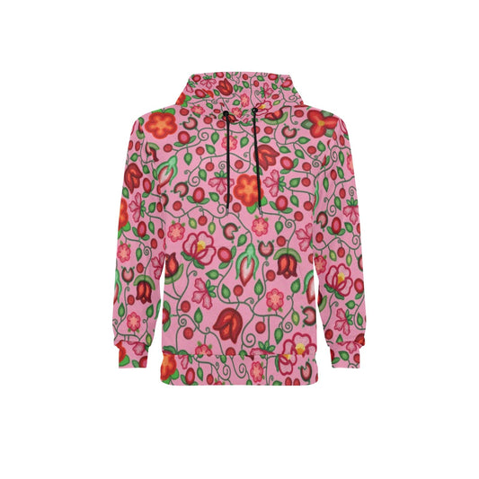Rose Reverie Pink Fleece Hoodie