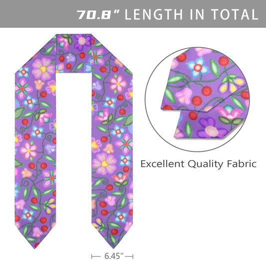 Petal Harmony Lavender Graduation Stole