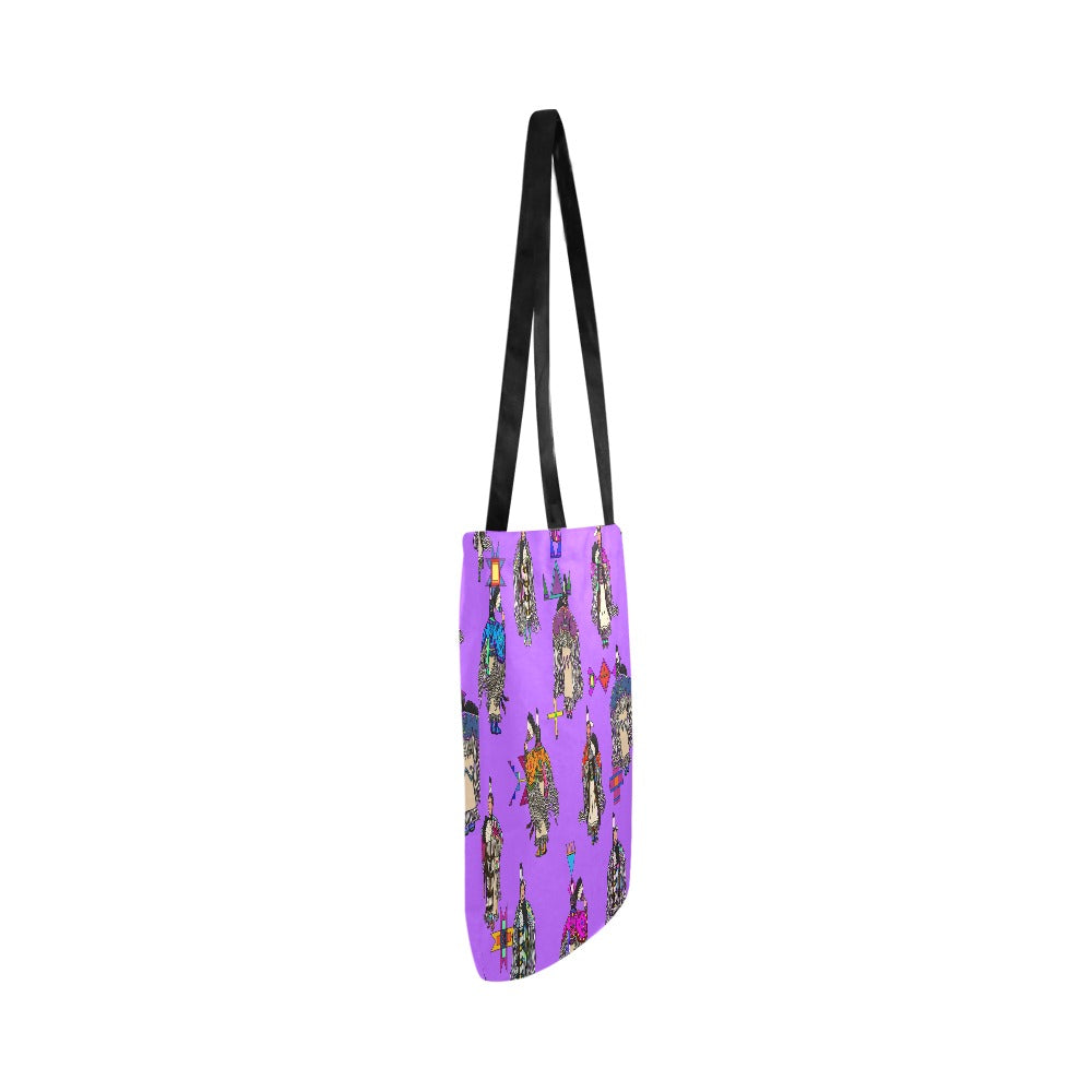 Women's Tradish Dancers Purple Reusable Shopping Bag
