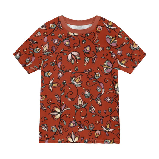Burnt Sky Petals Red T-shirt for Men