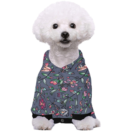 Amber Evening Garland Blue Pet Dog Hoodie