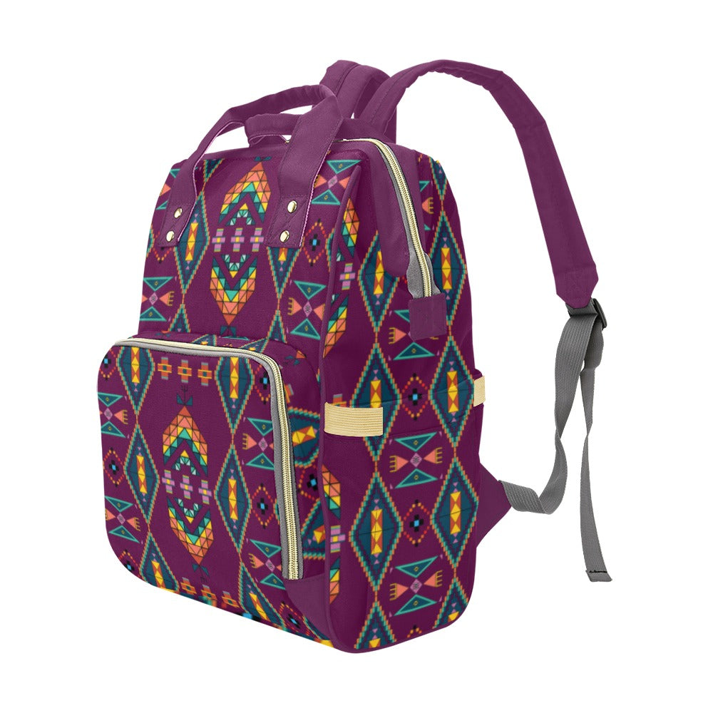 Travois Tipi Berry Multi-Function Diaper Backpack
