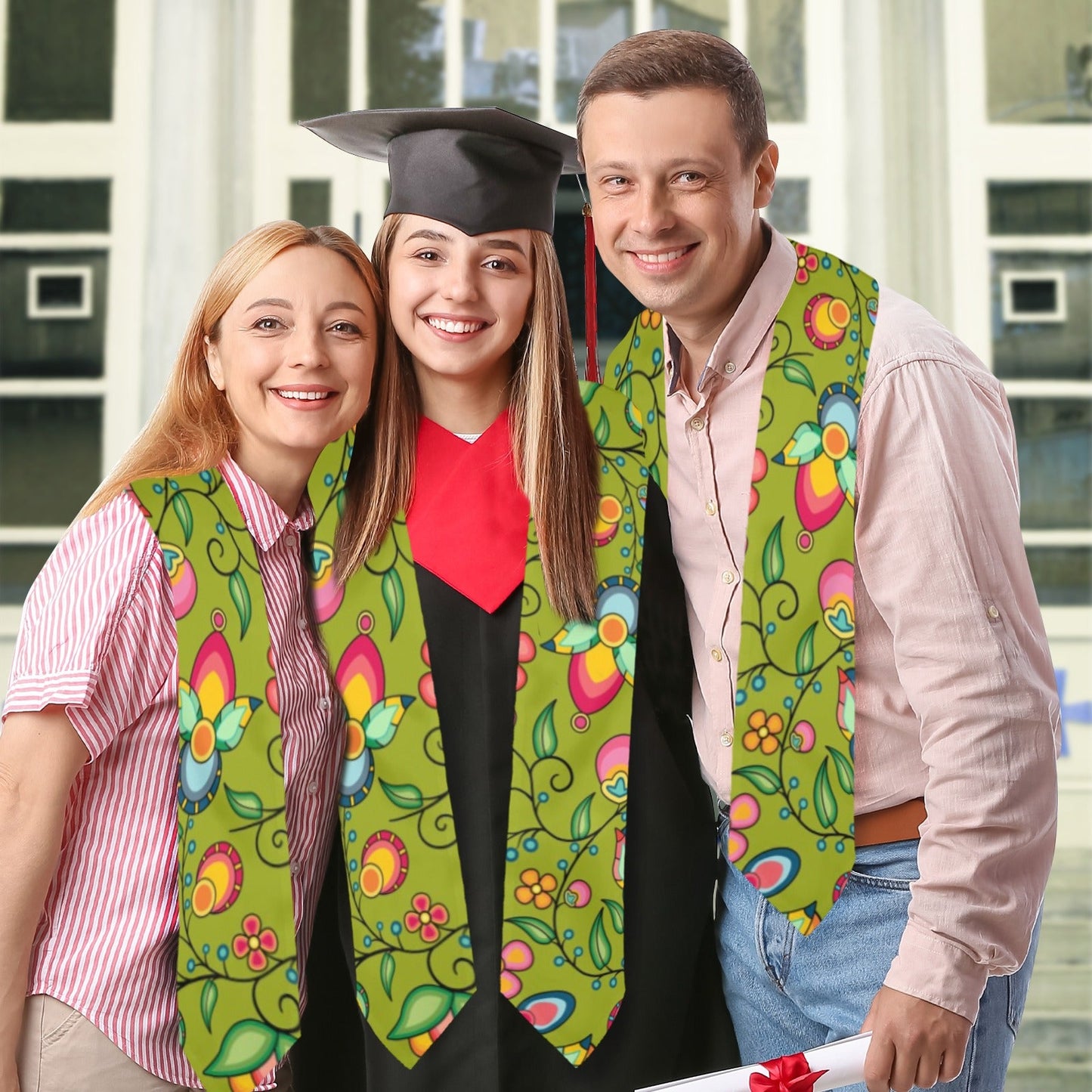 Floral Bounty Sweetgrass Graduation Stole