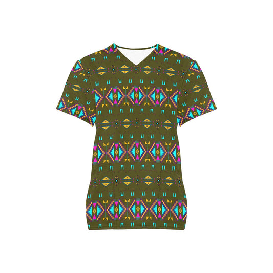 Rite of Passage Olive Scrub Top