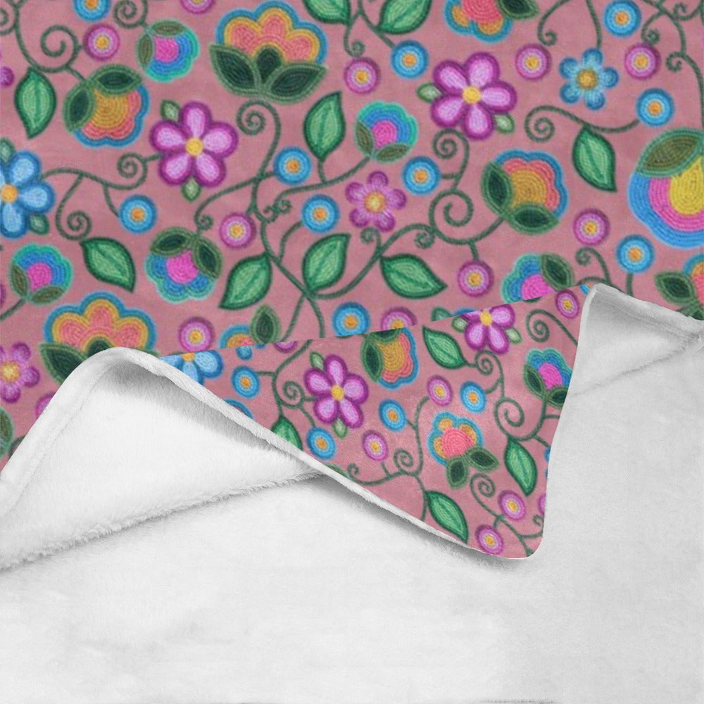 Turquoise Sunbeam Peach X-Large Micro Fleece Blanket
