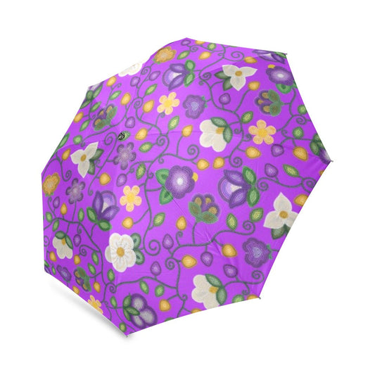 Midnight Moss Bloom Purple Foldable Umbrella