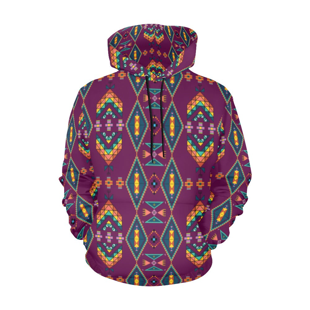 Travois Tipi Berry Hoodie for Men