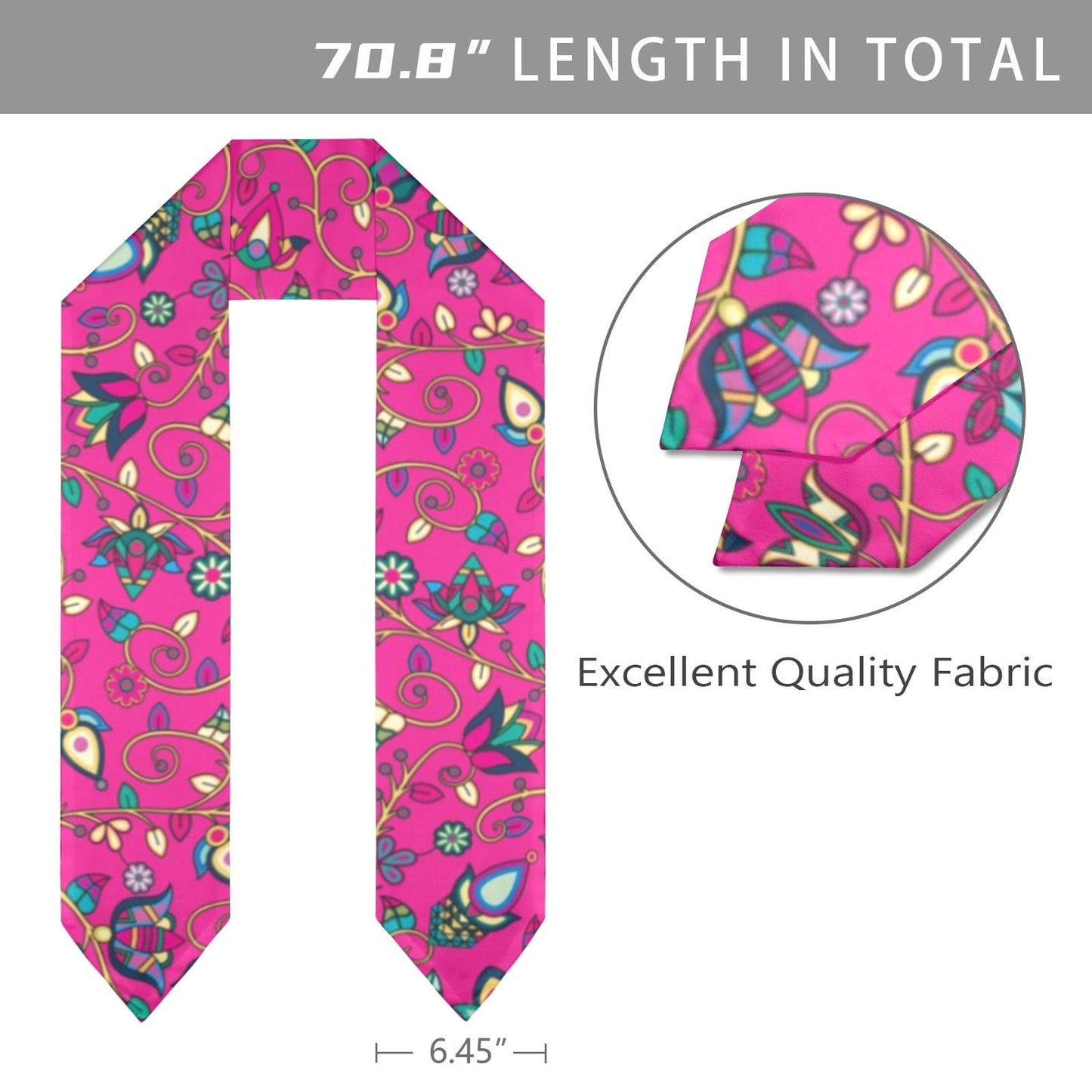 Thorny Path Pink Graduation Stole