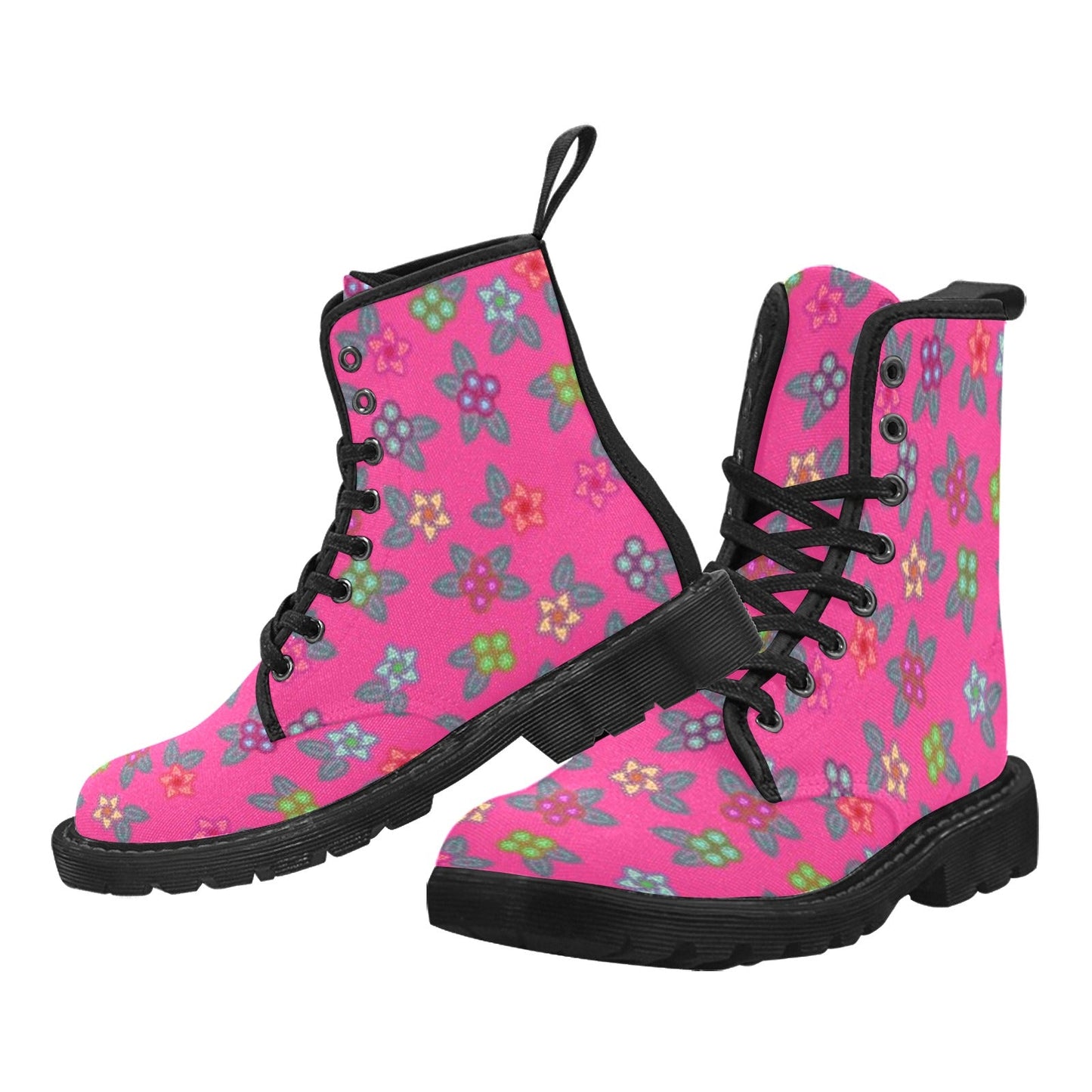 Berry Flowers Boots for Men