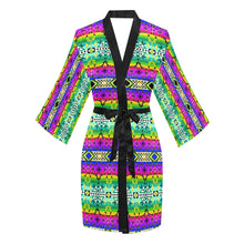 Load image into Gallery viewer, After the Northwest Rain Long Sleeve Kimono Robe Long Sleeve Kimono Robe e-joyer 
