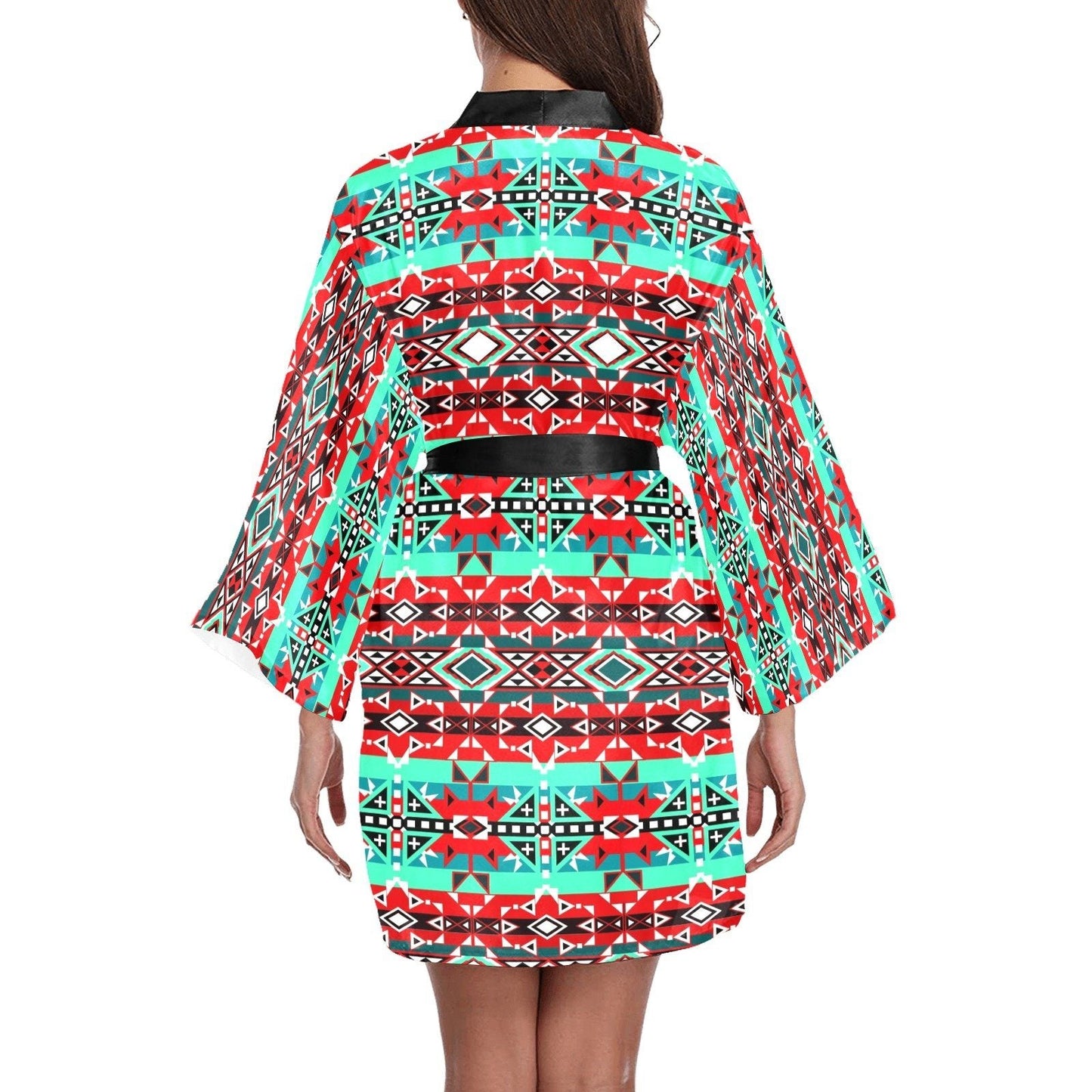 After the Southwest Rain Long Sleeve Kimono Robe Long Sleeve Kimono Robe e-joyer 