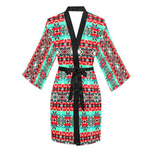 Load image into Gallery viewer, After the Southwest Rain Long Sleeve Kimono Robe Long Sleeve Kimono Robe e-joyer 
