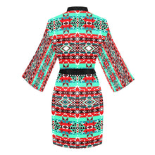 Load image into Gallery viewer, After the Southwest Rain Long Sleeve Kimono Robe Long Sleeve Kimono Robe e-joyer 
