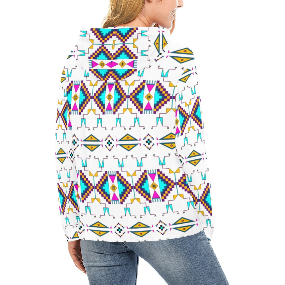 Rite of Passage White Hoodie for Women