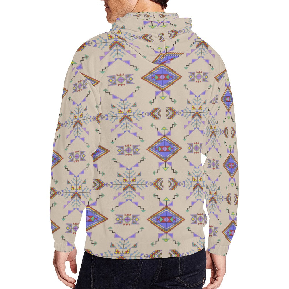 Buffalo Jump Hide Men's Zipper Hoodie