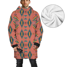 Load image into Gallery viewer, Travois Tipi Canyon Earth Unisex Sherpa Lined Hooded Coat
