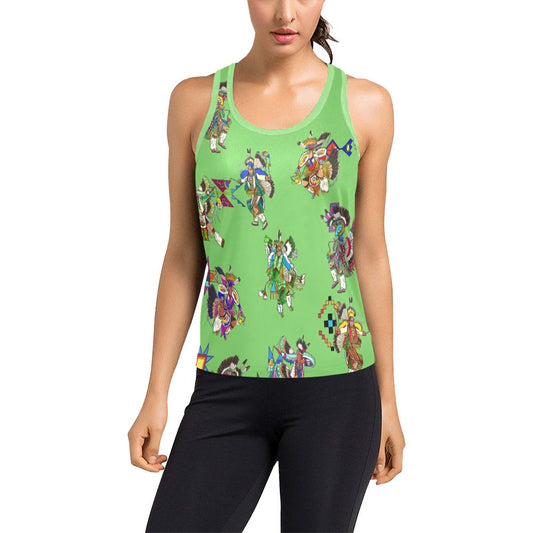 Men's Fancy Dancers Grass Women's Racerback Tank Top