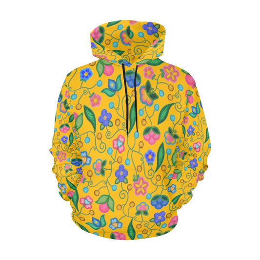 Skyberry Serenade Yellow Hoodie for Women