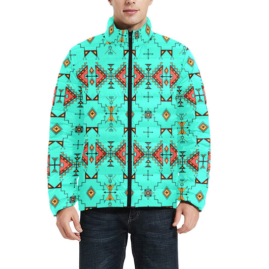 Thunder Flight Turquoise Men's Padded Jacket
