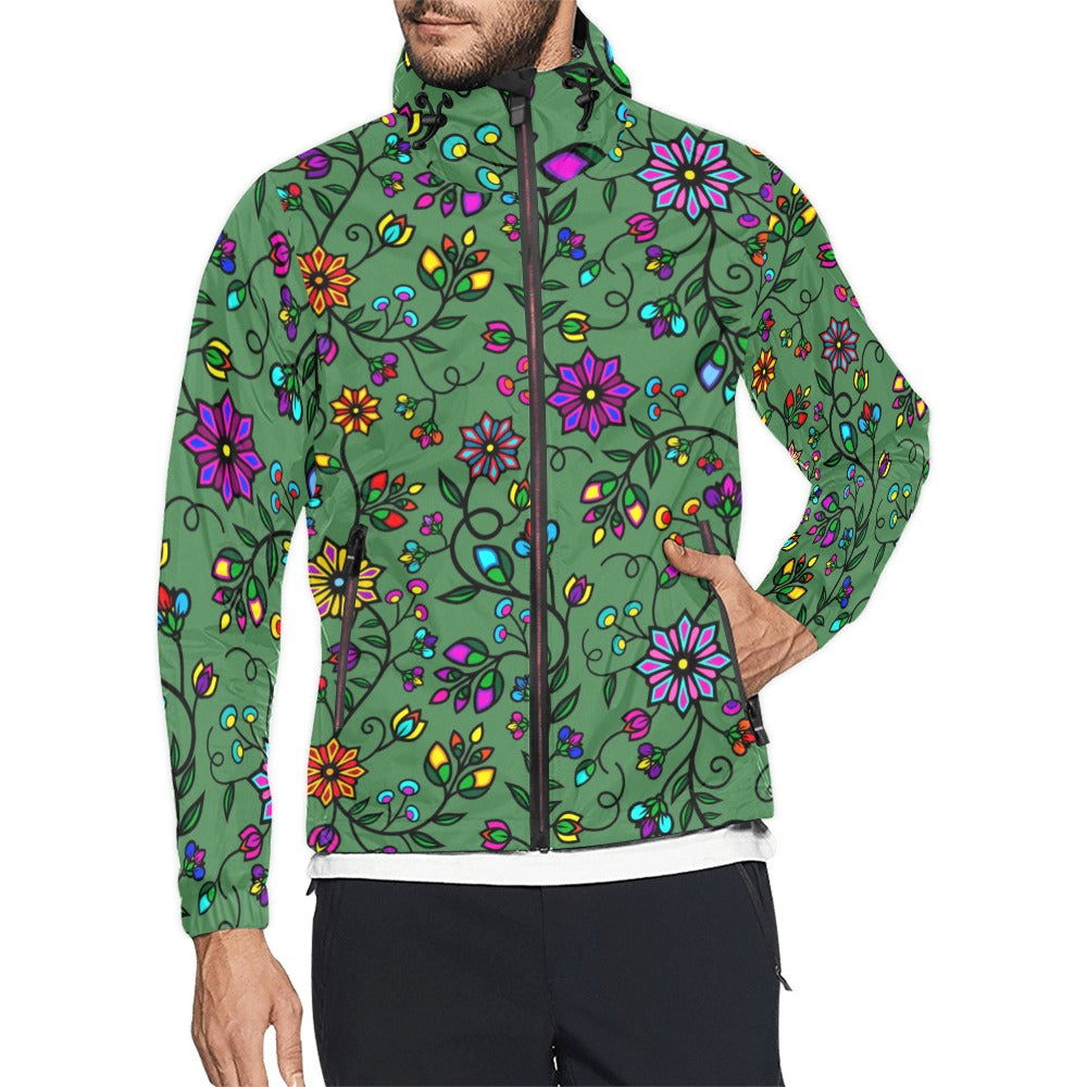 Prairie Paintbrush Sage Men's Windbreaker