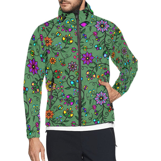 Prairie Paintbrush Sage Men's Windbreaker