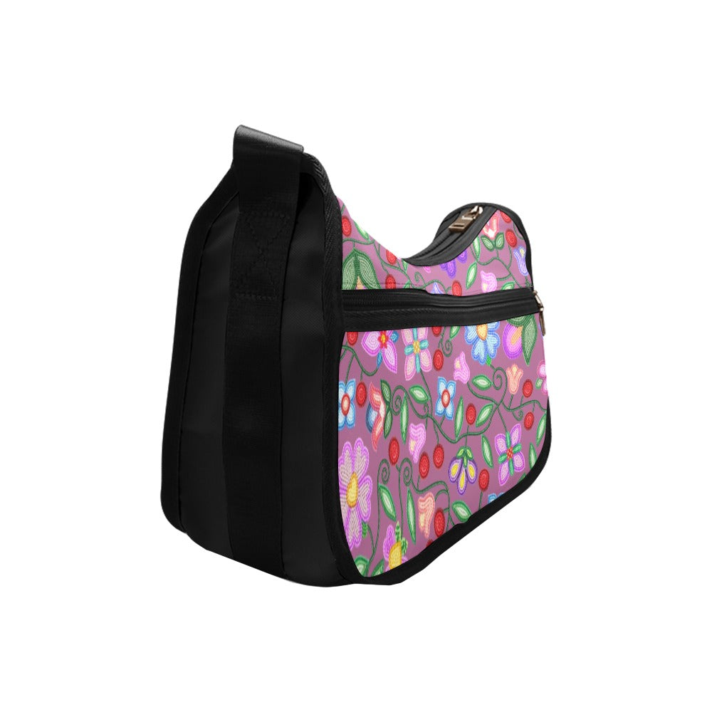 Petal Harmony Dusty Rose Crossbody Bag