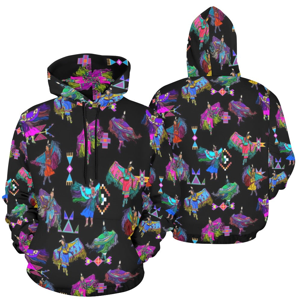 Women's Fancy Dancers Black Hoodie for Women