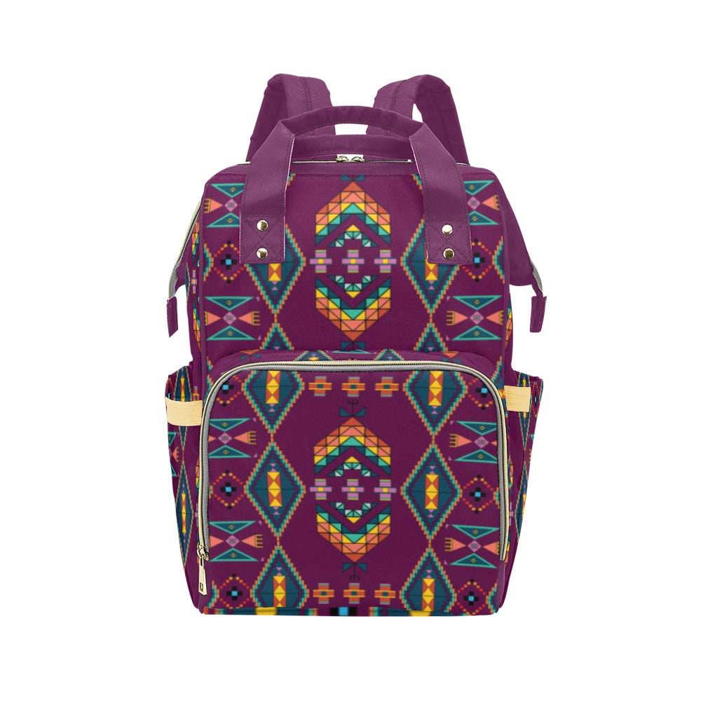 Travois Tipi Berry Multi-Function Diaper Backpack