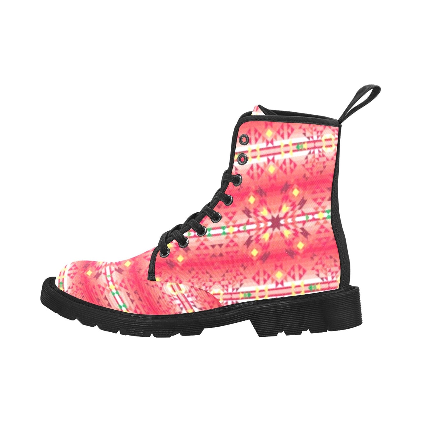 Red Pink Star Boots for Men