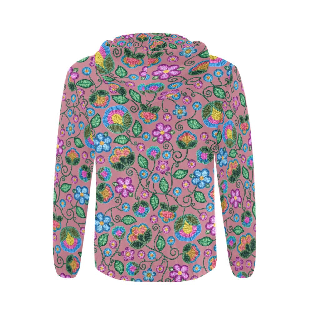 Turquoise Sunbeam Peach Zip Hoodie