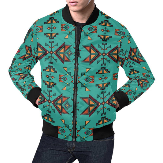 Arrow Dawn Turquoise Bomber Jacket for Men