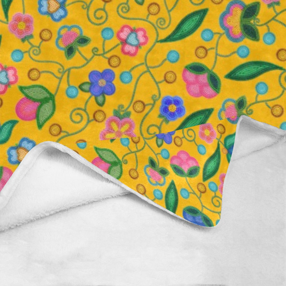 Skyberry Serenade Yellow X-Large Micro Fleece Blanket