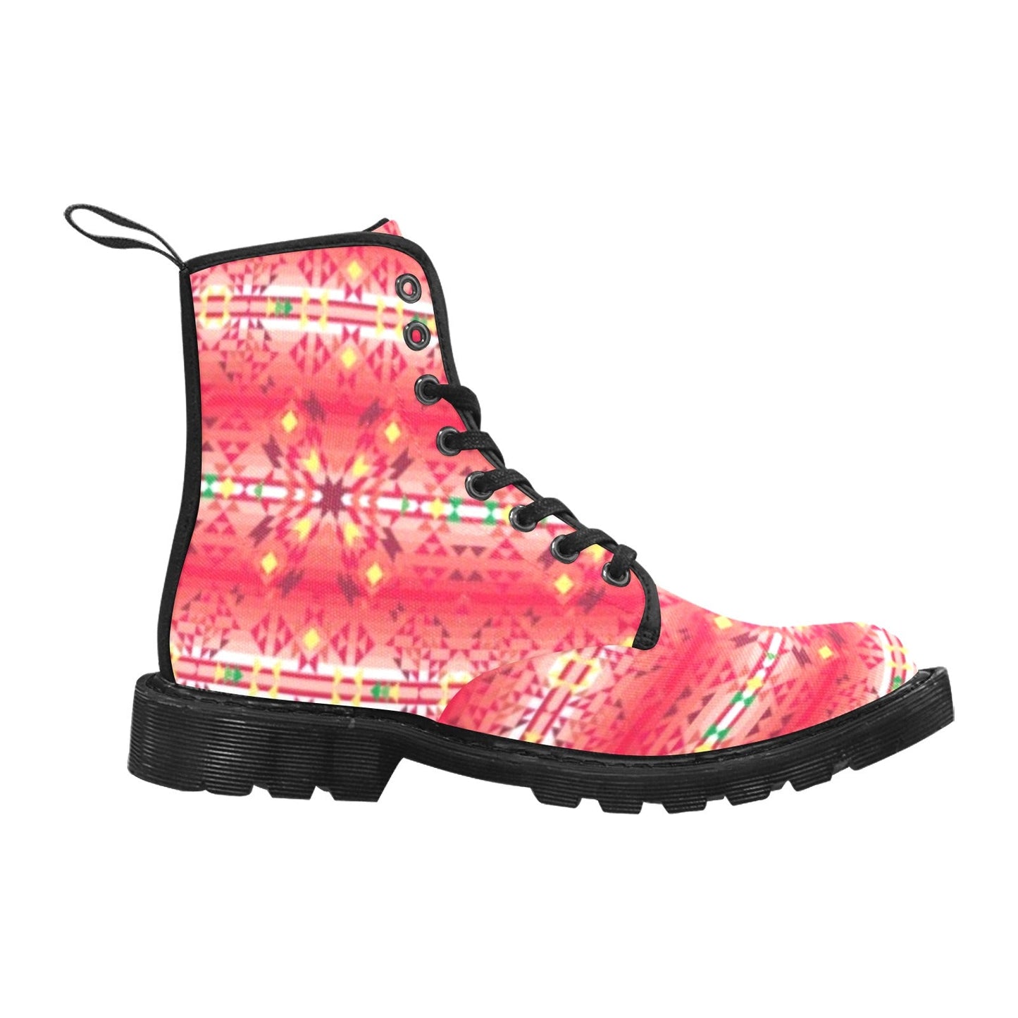 Red Pink Star Boots for Men