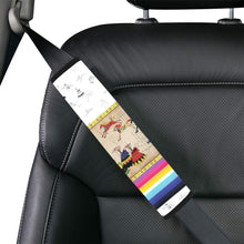 Load image into Gallery viewer, Horses Running White Clay Car Seat Belt Cover
