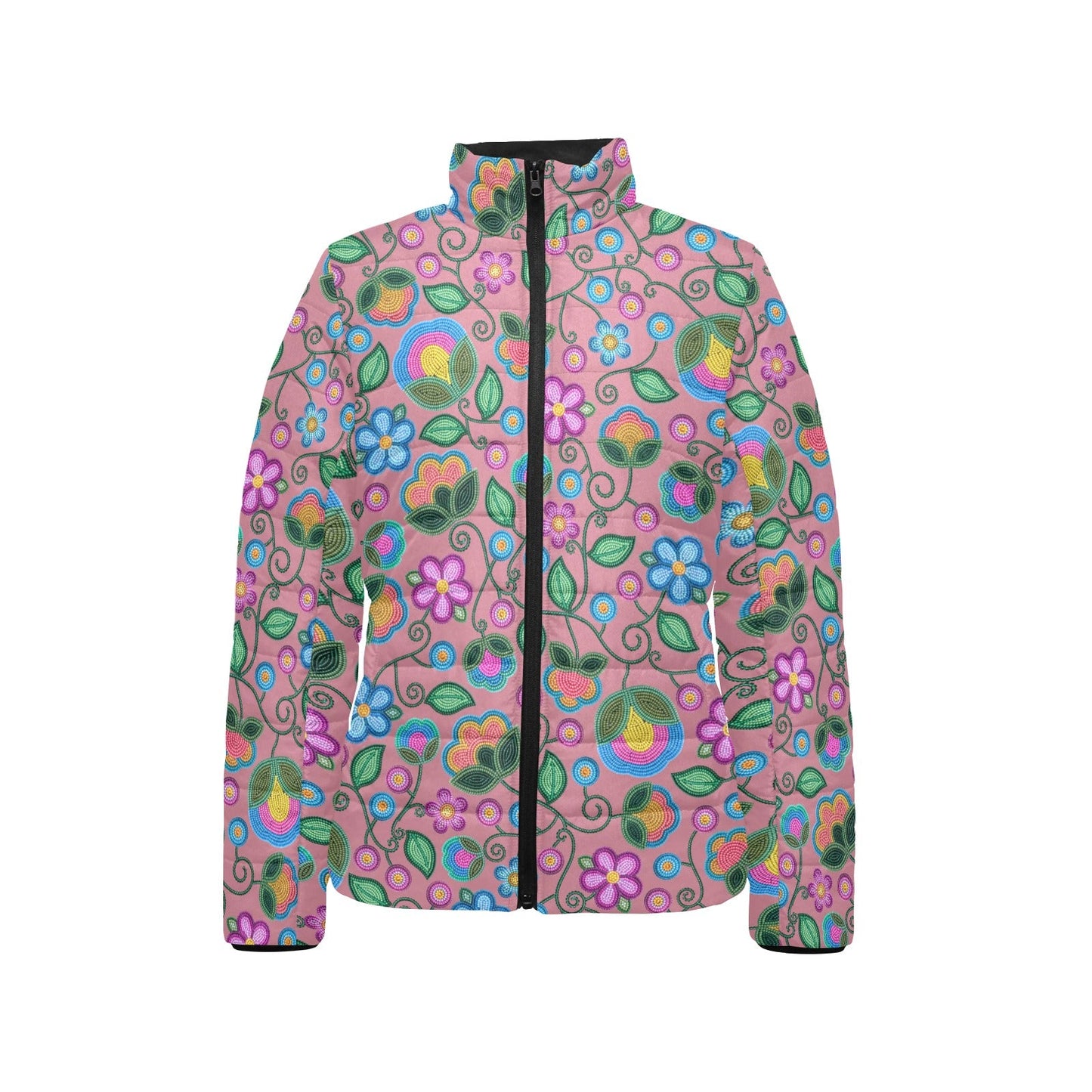 Turquoise Sunbeam Peach Stand Collar Jacket