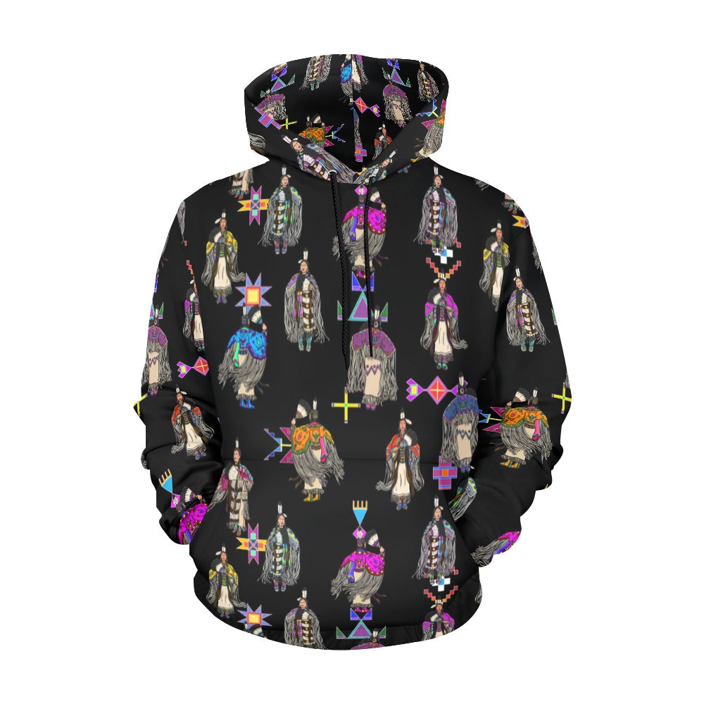 Women's Tradish Dancers Black Hoodie for Men