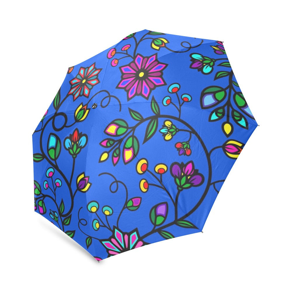 Prairie Paintbrush Blue Foldable Umbrella
