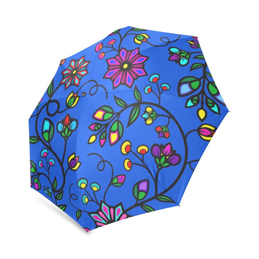 Prairie Paintbrush Blue Foldable Umbrella