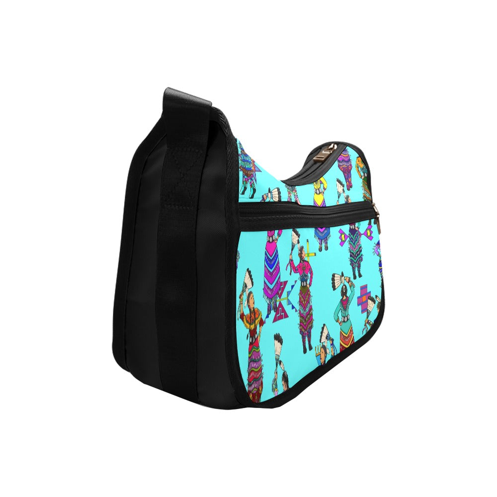 Women's Jingle Dancers Turquoise Crossbody Bag