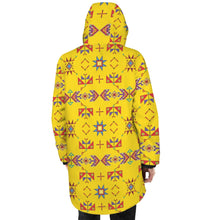 Load image into Gallery viewer, Scattered Generations Maize Unisex Sherpa Lined Hooded Coat
