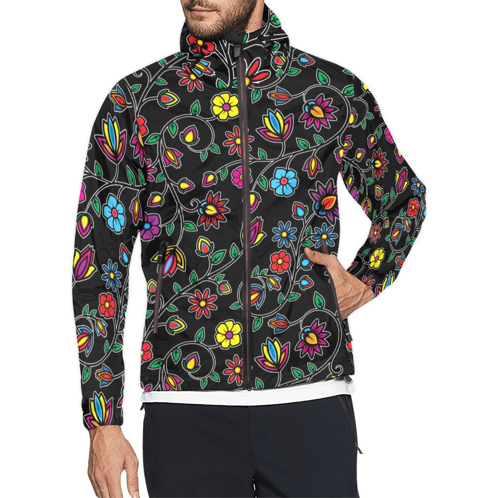 Nature_s Nexus Black Men's Windbreaker