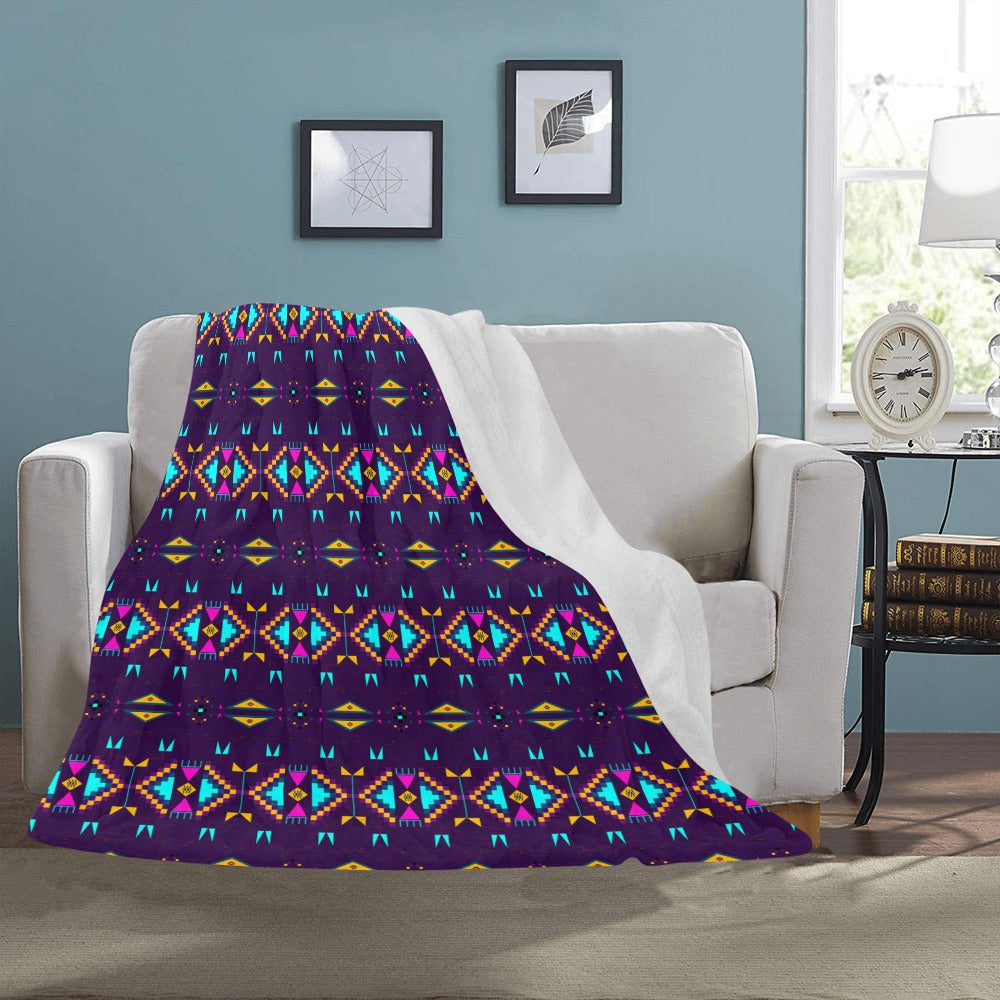 Rite of Passage Dark Purple Ultra-Soft Micro Fleece Blanket 50"x60"