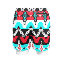 Load image into Gallery viewer, Two Spirit Dance Men&#39;s Sports Shorts with Compression Liner
