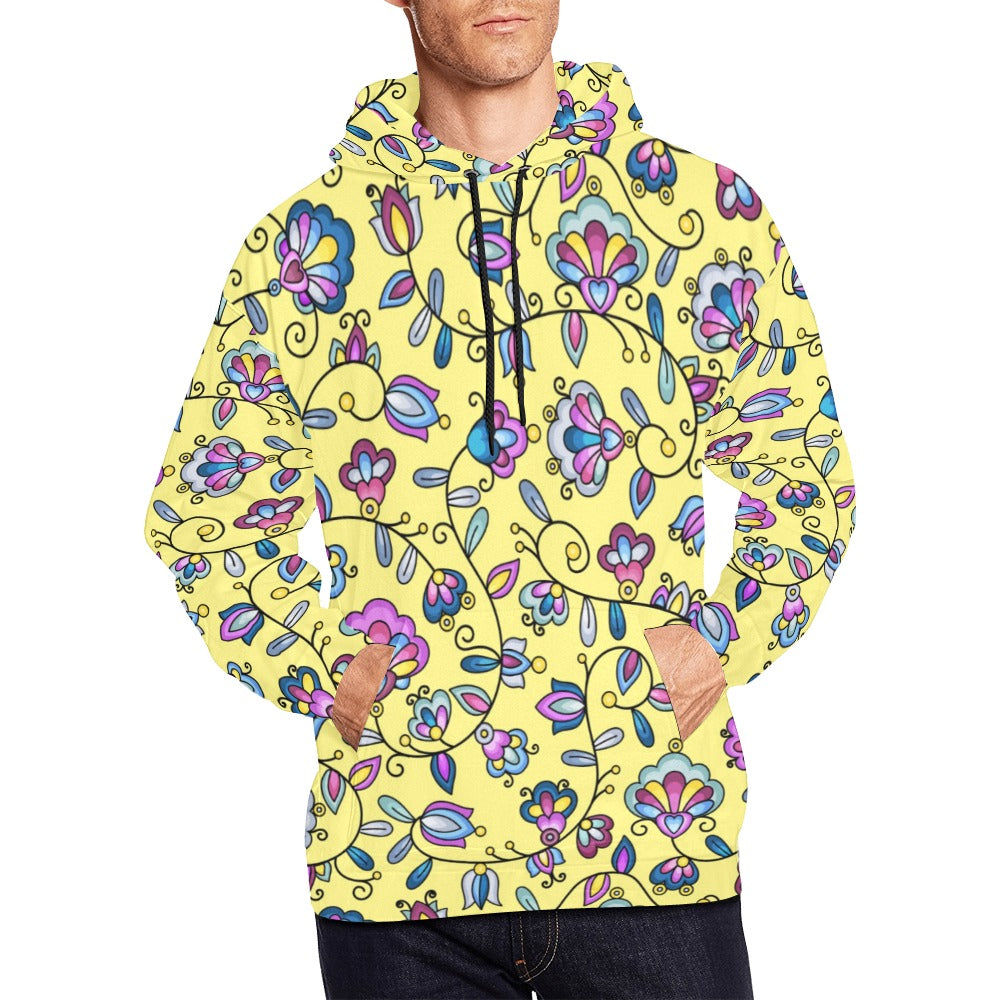 Autumn Bundle Blessing Yellow Hoodie for Men