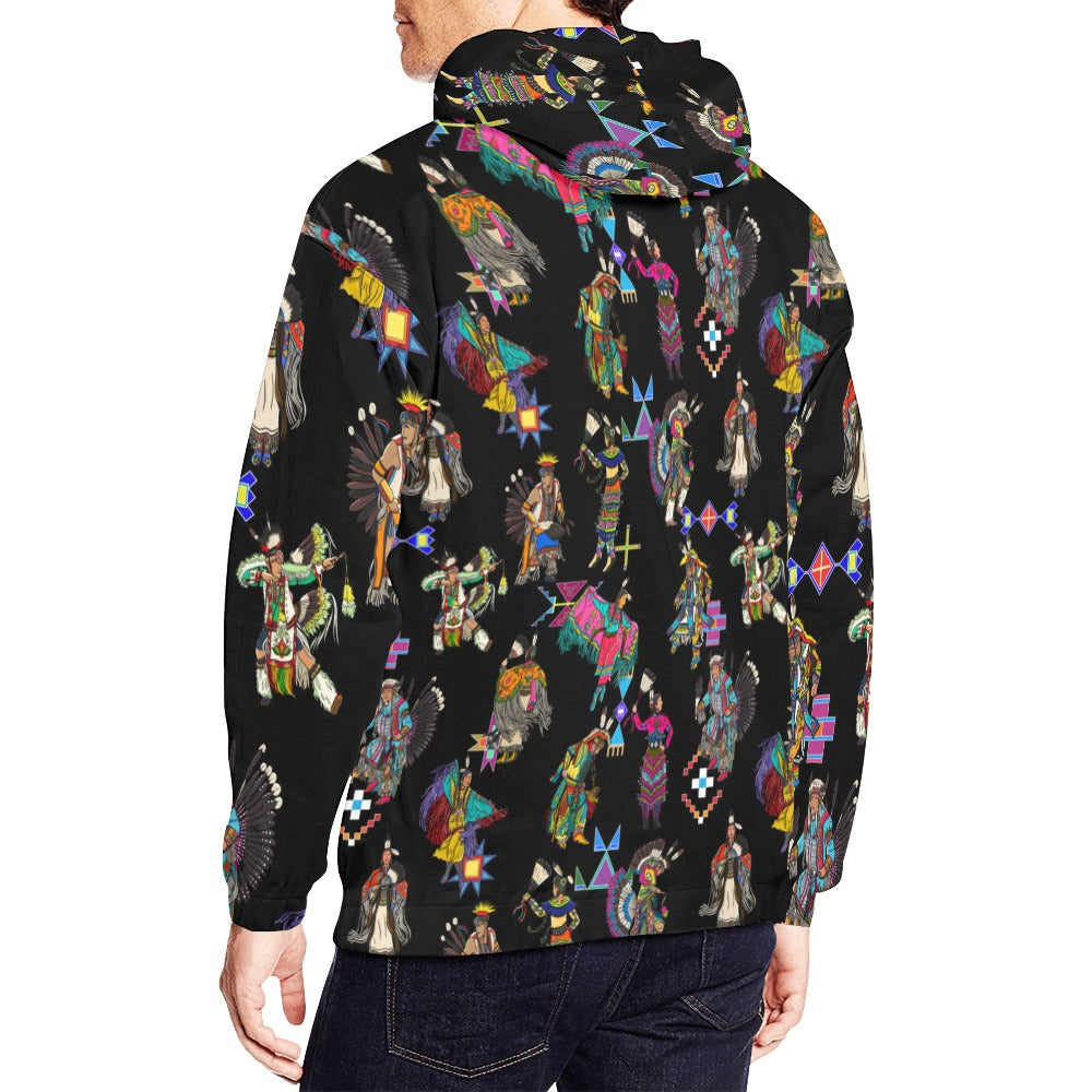 Grand Entry Dancers Black Hoodie for Men