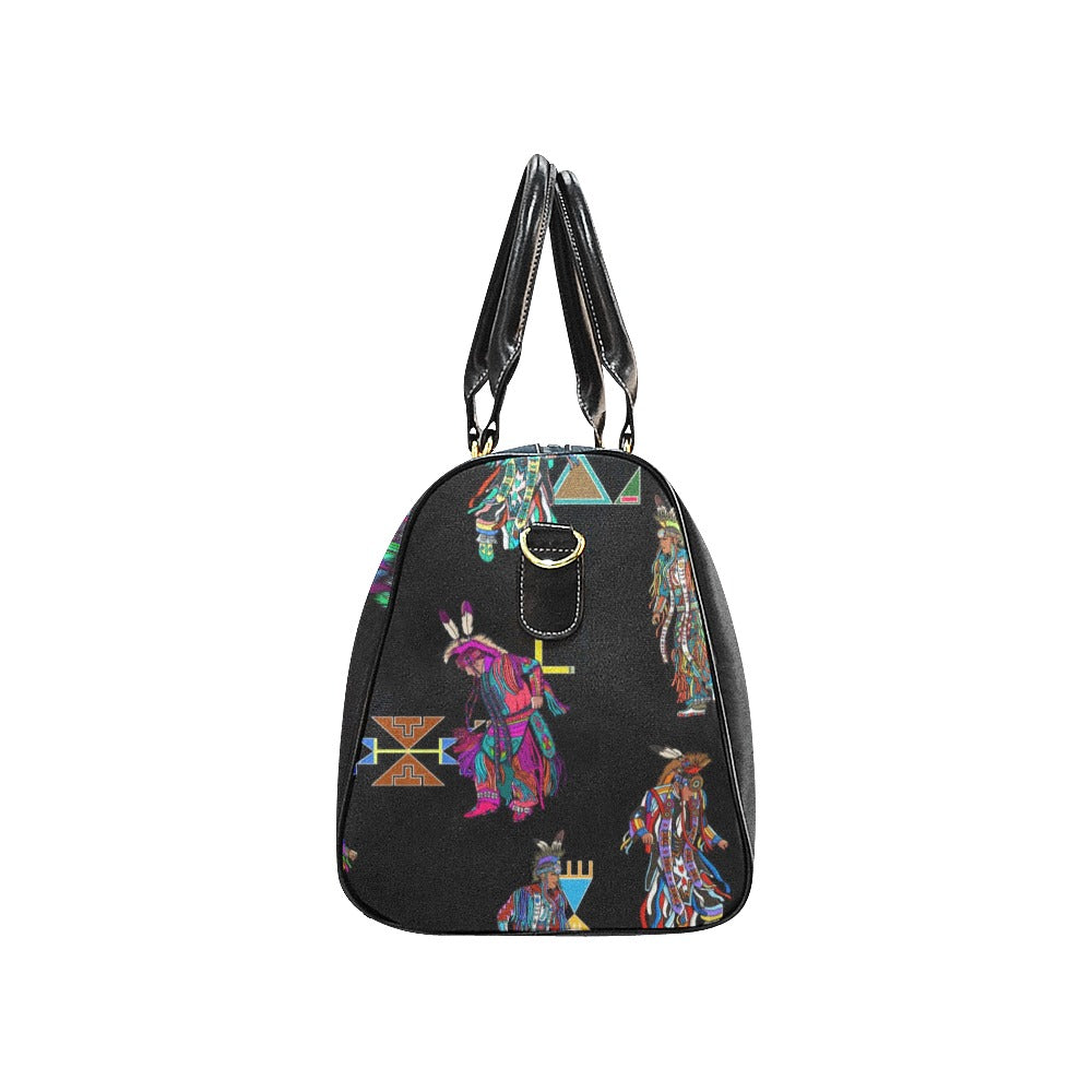 Men's Grass Dancers Black Small Travel Bag