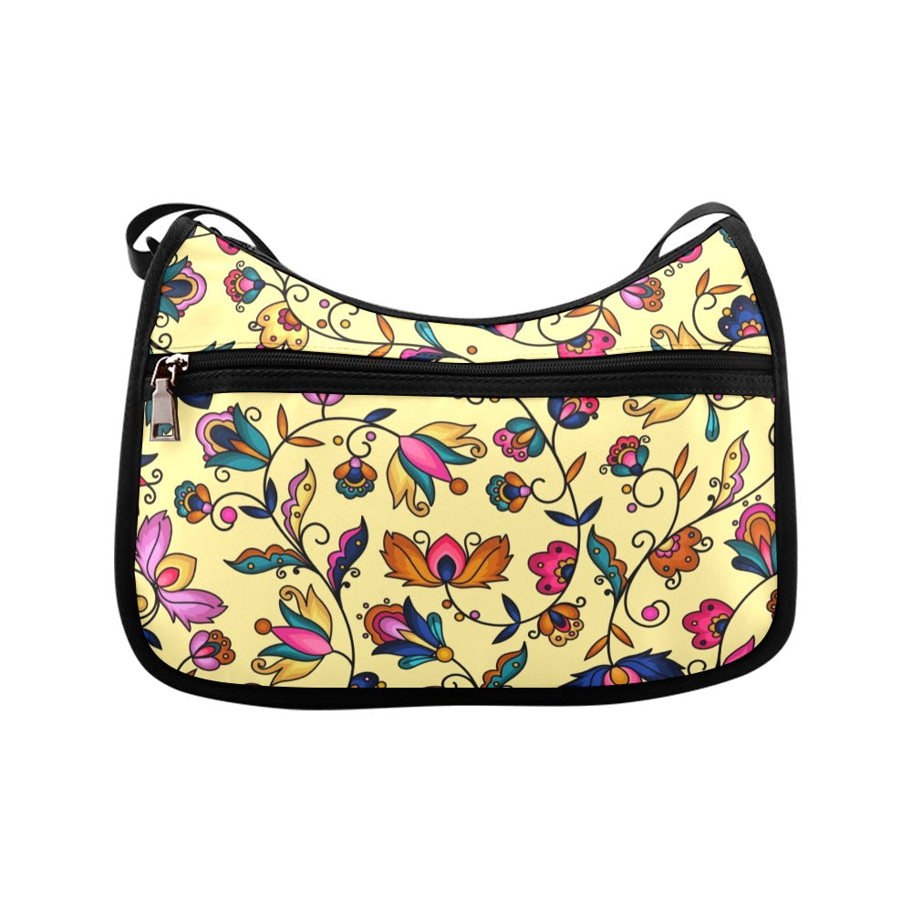 Copper Prairie Petals Yellow Crossbody Bag